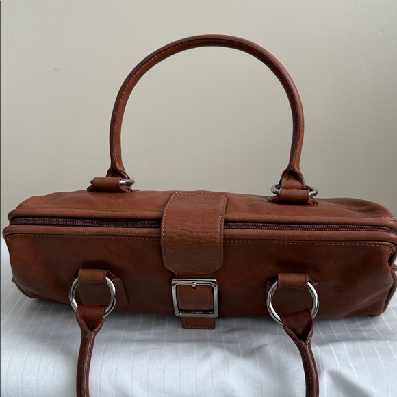 Fossil Brown Leather Satchel - Picture 7 of 9